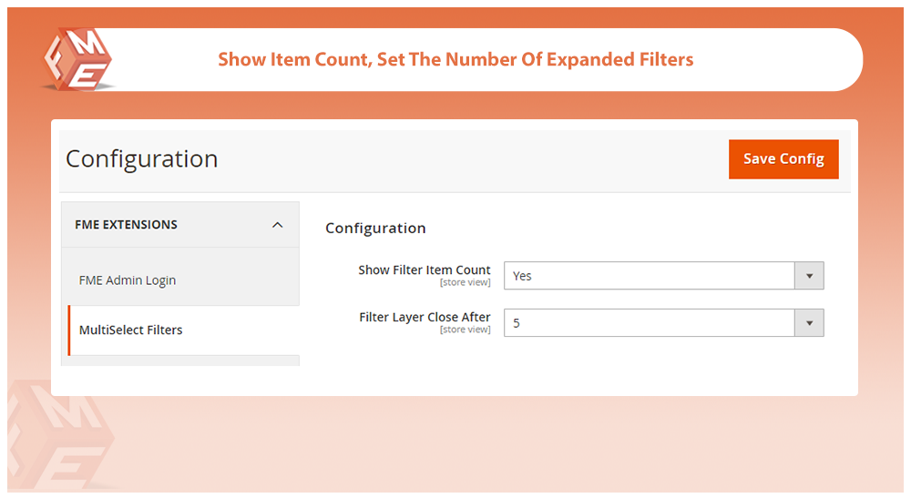 Set Number of Expanded Filters