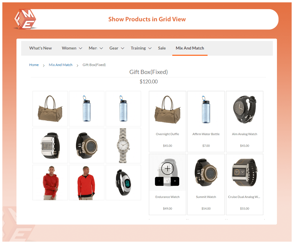 Display Products in Grid View