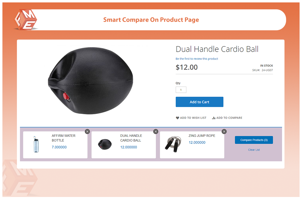Smart Compare on Product Page
