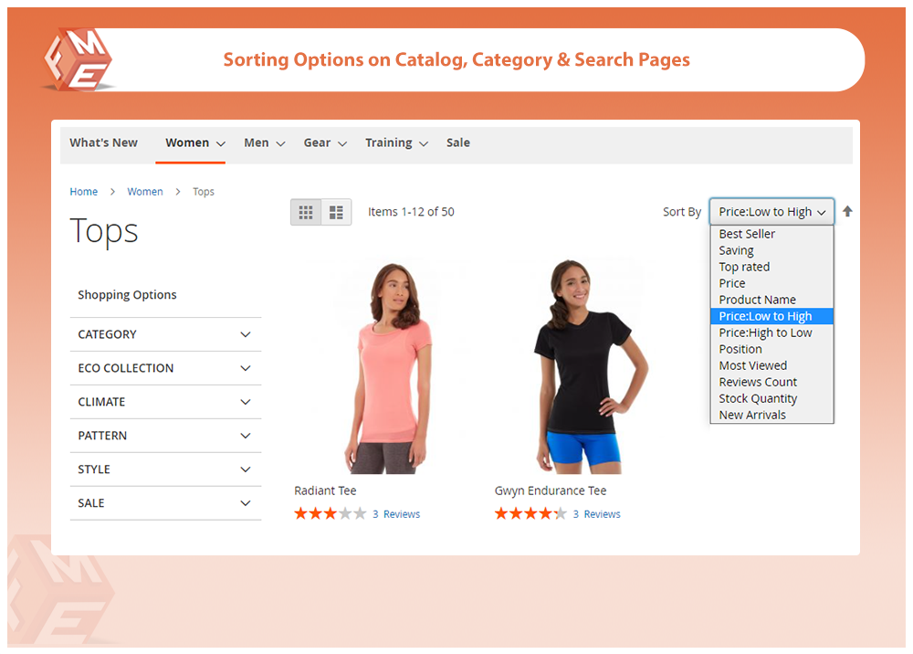 Magento 2 Improved Sorting – Sort by Newest, Rating, Price