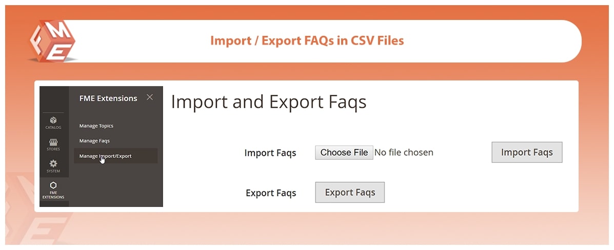 Import Export FAQs in CSV File