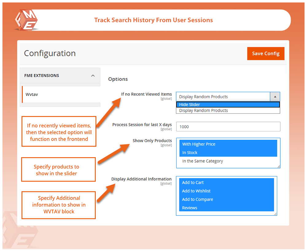 Track Search History From User Sessions